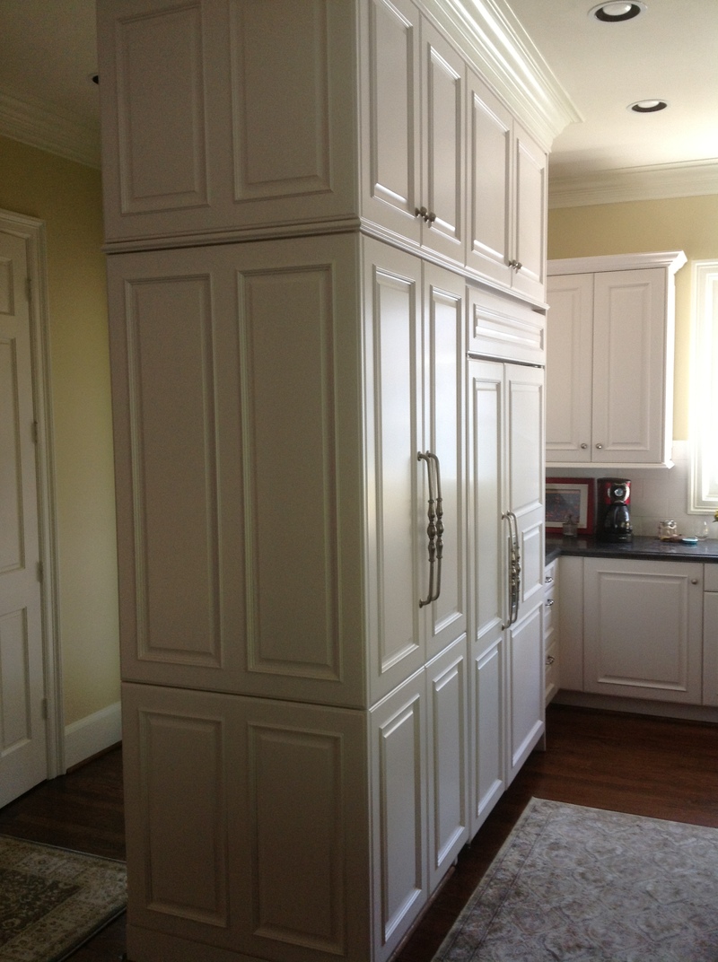 PANELED FRIG.PANTRY W/DECORATIVE END PANELS